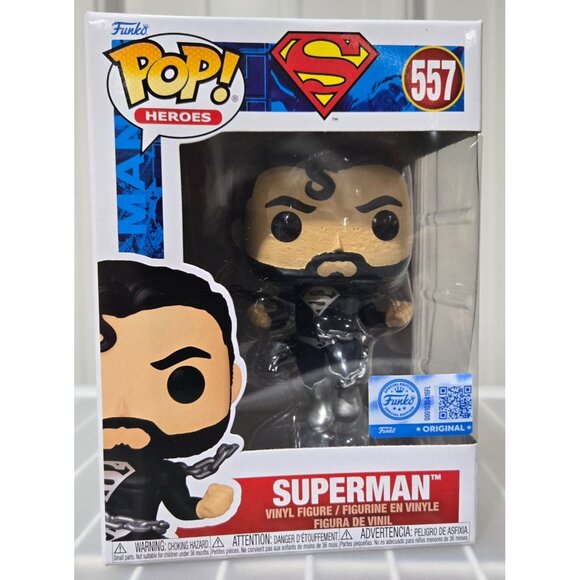 Funko Pop Heroes Series Black Suit Superman Lois & Clark Vinyl Figure #557 - Picture 2 of 7